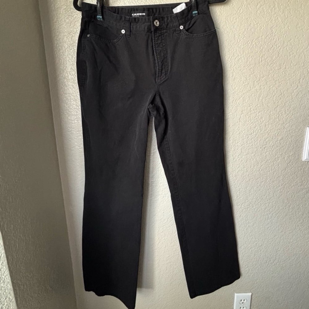 Cambio "Jade" Jeans Straight Leg High Rise Medium Wash Stretch Womens 8 - Picture 5 of 11